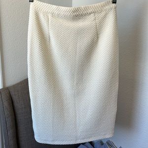 SugarLips Jan textured white knit pencil skirt size medium